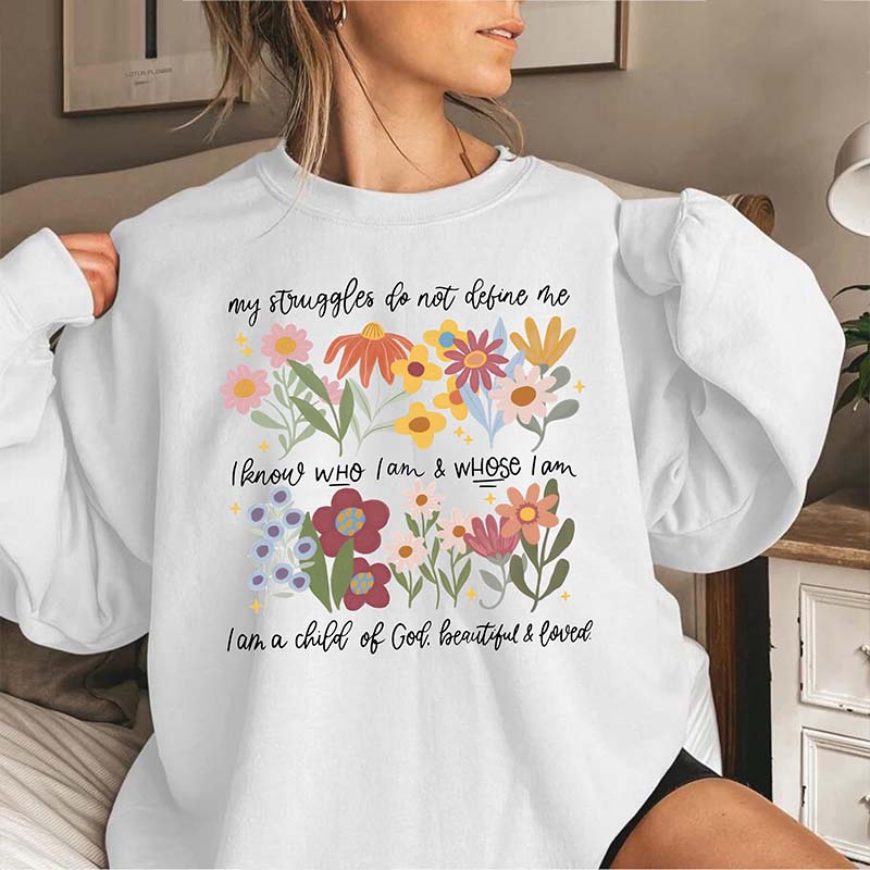 I'm a Child Of God Floral Faith Sweatshirt