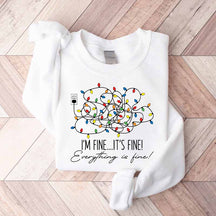 Im Fine Its Fine Everything Is Fine Christmas Sweatshirt