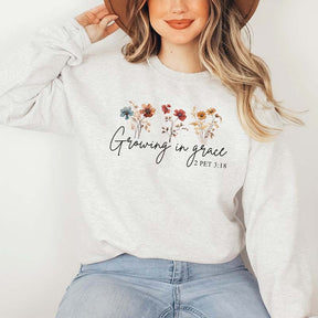 Faith Based Growing in Grace Sweatshirt