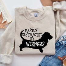 Easily Distracted By Wieners Dog Lover Sweatshirt