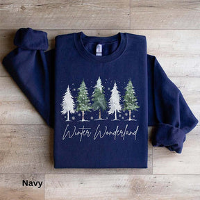 Winter Wonderland Pine Tree Sweatshirt