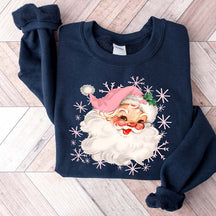 Pink Santa Hat Classic Christmas Sweatshirt