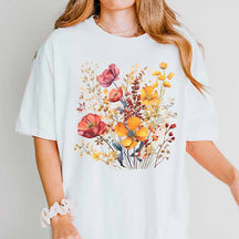 Botanical Floral Minimalist Aesthetic T-Shirt