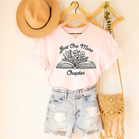 Just One More Chapter Book Floral T-Shirt