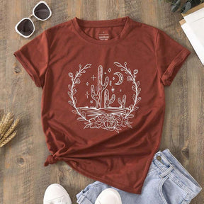 Cactus Plant Nature flowers Lover T-Shirt