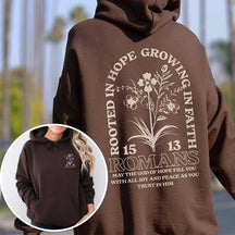 Rooted In Hope Growing In Faith Hoodie