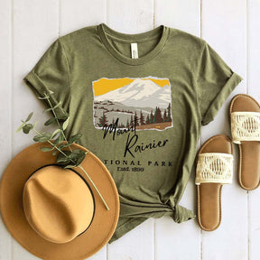 Mount Rainier National Park Camper Hiker T-Shirt