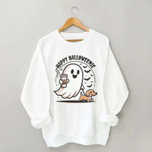 Dachshund Coffee Ghost Sweatshirt