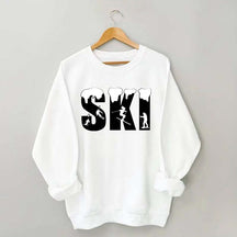 Skiing Snowflake Sweatshirt