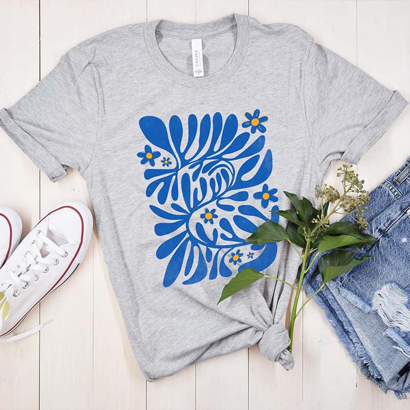 Boho Wildflowers Flower Market Matisse T-Shirt