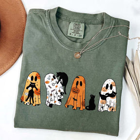 Ghost Cat Lover Halloween T-Shirt