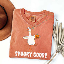 Funny Spooky Goose Halloween T-Shirt