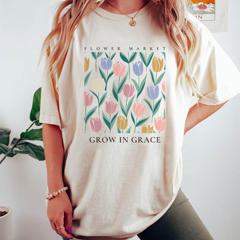 National Flower Grow In Grace T-Shirt