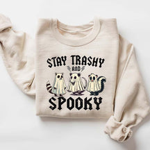 Raccoon Stay Trashy and Spooky Sweatshirt