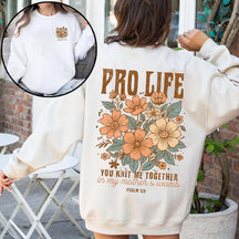 Pro Life Faith Based Sweatshirt