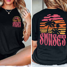 Lets Watch The Sunset Retro T-Shirt