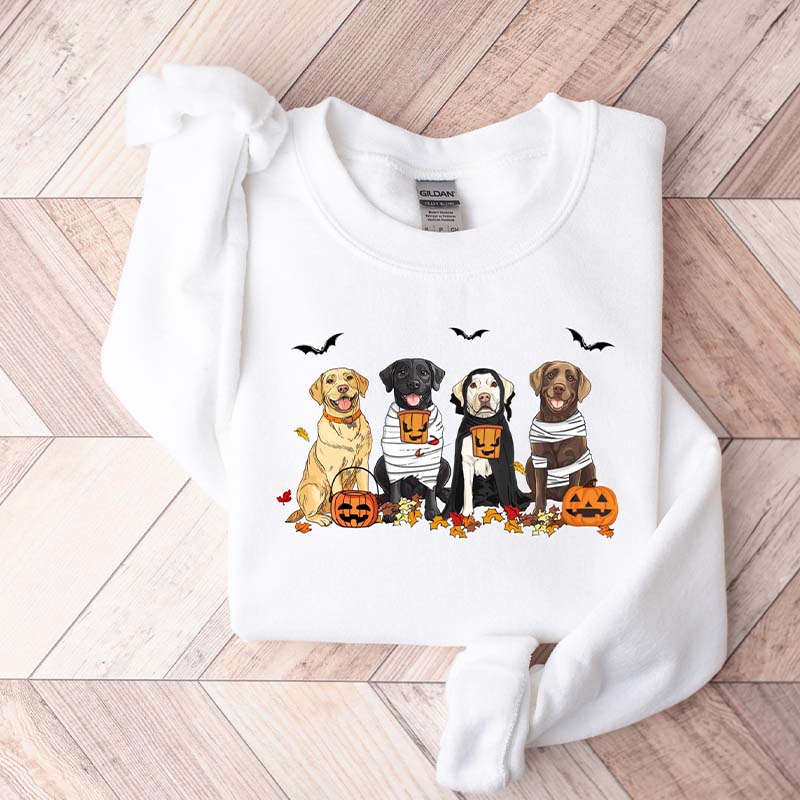 Halloween Labrador Retriever Ghost Dog Sweatshirt