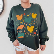 Chicken Aesthetic Farmlife Sweatshirt