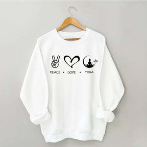 Love Peace Yoga Meditation Sweatshirt