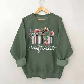 Booktrovert Book Wildflowers Sweatshirt