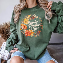 Weather Love  Flower Sweatshirt