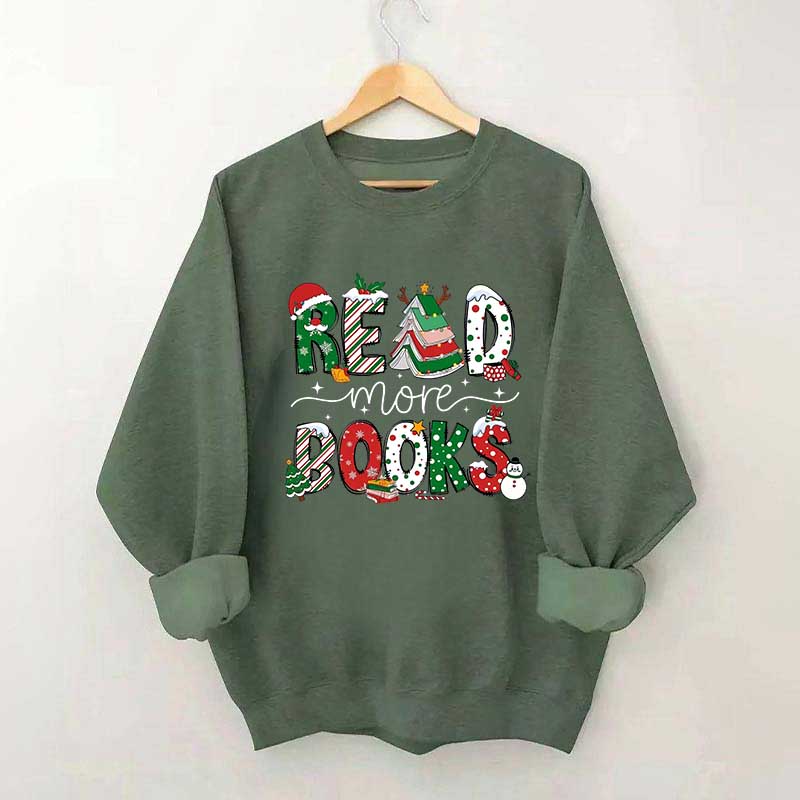 Christmas Reading Book Sweatshirt