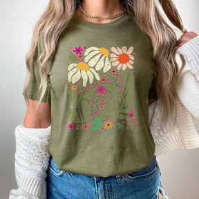 Wildflower Ladies Gift Floral T-Shirt