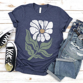 Boho Daisy Botanical Plant T-Shirt