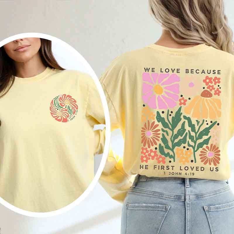 Religious Boho Flower Faith Sweatshirt