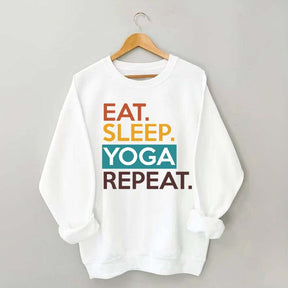 Eat Sleep Yoga Repeat Sweatshirt