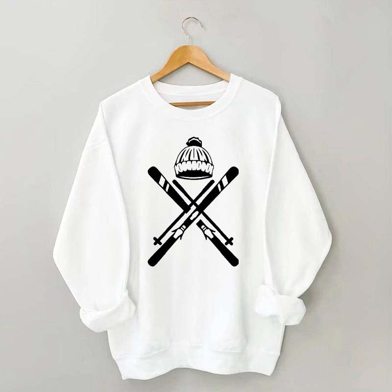 Ski Helmet Winter Sweatshirt