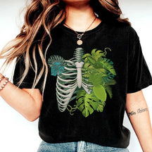 Skeleton Plant Body Monstera T-shirt