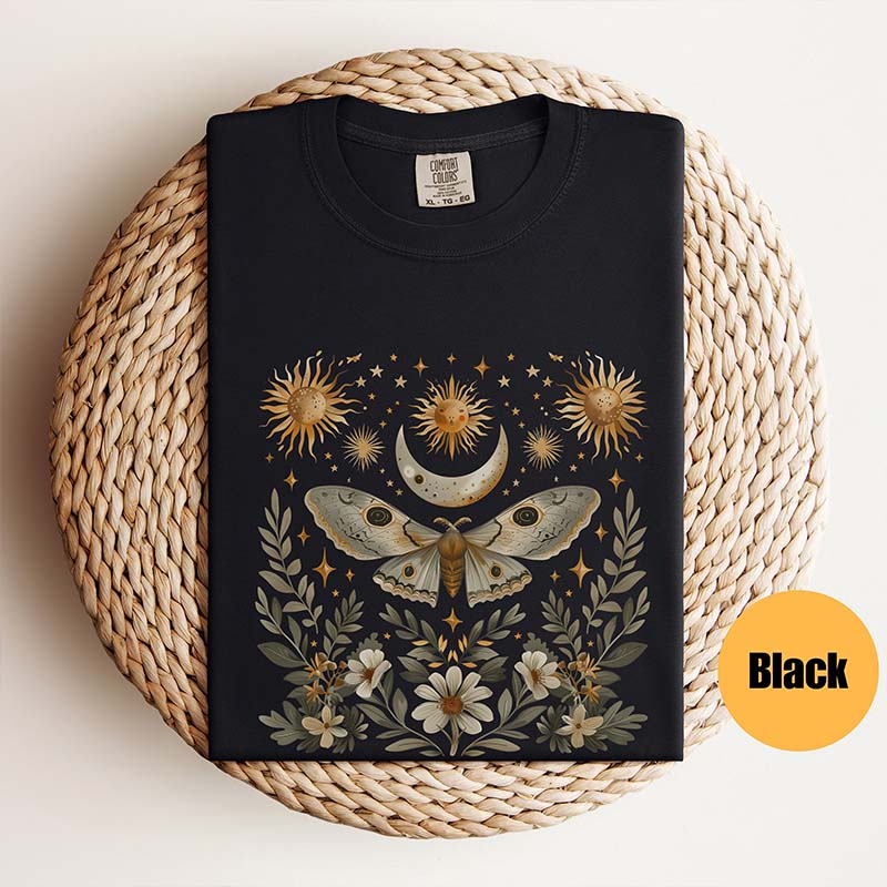 Celestial Lunar Moth Nature T-Shirt