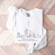 A Thrill Of Hope The Weary World Rejoices Sweatshirt