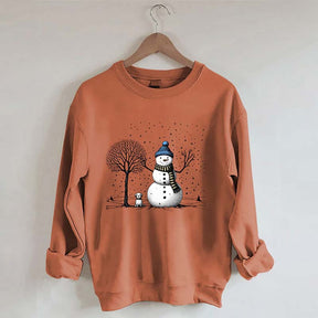 Christmas Snowman Dog Sweatshirt