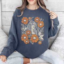 Unisex Wildflower Print Sweatshirt