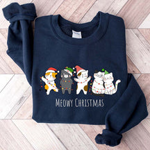 Meowy Christmas Happy Cat Year Sweatshirt