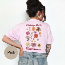 Trendy Boho Pressed Flower T-Shirt