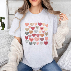 Vintage Hearts Valentines Love T-Shirt