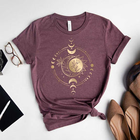 Mystic Moon And Sun Spiritual T-Shirt