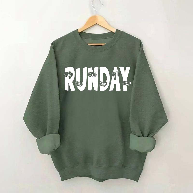 Runner Running Day Workout Sweatshirt