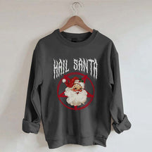 Hail Santa Goth Christmas Sweatshirt