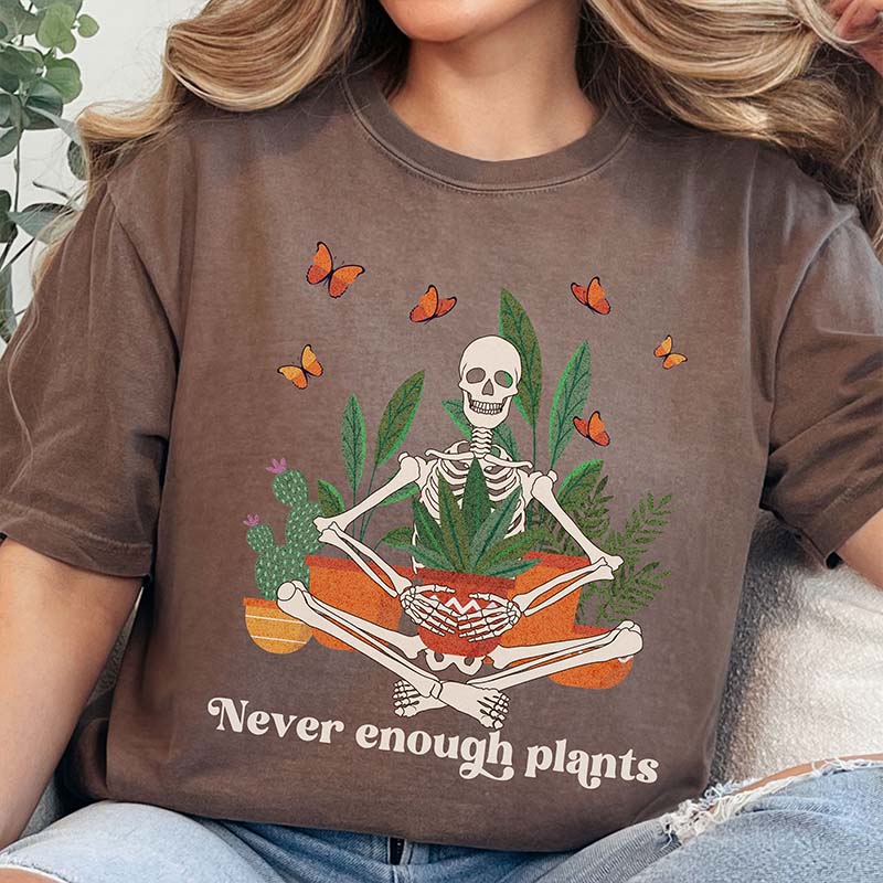 Funny Skeleton Plant Indoor Houseplants T-Shirt