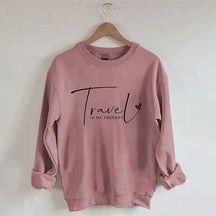 Travel Is My Therapy Sweatshirt