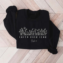 Faith over Fear Minimal Religious Sweatshirt