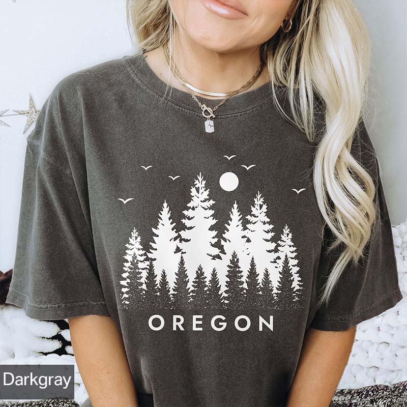 State of Oregon Pine Nature Outdoors T-Shirt