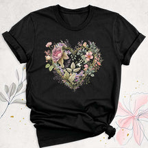 Floral Heart Lover Wildflower T-Shirt