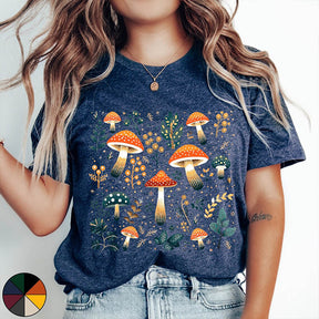 Colourful Mushroom Autumnal T-Shirt