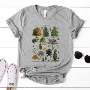 Blooming Trees Botanical Aesthetic illustration T-Shirt