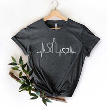 Funny Wine Heartbeat Tasting T-Shirt